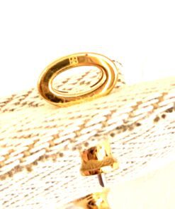 Hermes Mini Pop H Earrings Light Pink Yellow Gold 6