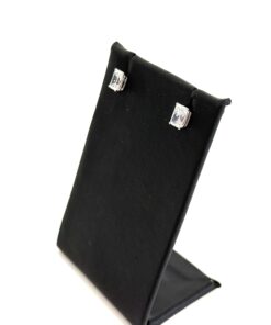 2.01 Carat Rectangular Brilliant Lab Diamond Studs in 14K White Gold 5