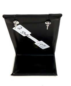 2.01 Carat Rectangular Brilliant Lab Diamond Studs in 14K White Gold 10