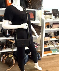 CHANEL Black Classic Caviar Leather Wallet On Chain WOC Shoulder Bag Crossbody GHW 2