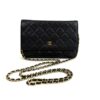 CHANEL Black Classic Caviar Leather Wallet On Chain WOC Shoulder Bag Crossbody GHW 17