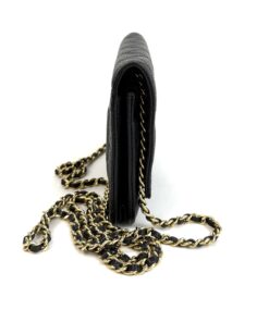 CHANEL Black Classic Caviar Leather Wallet On Chain WOC Shoulder Bag Crossbody GHW 5