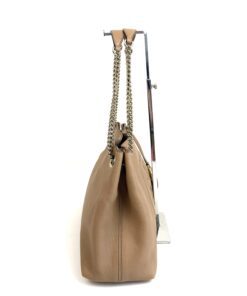 Gucci Pebbled Calfskin Medium Soho Chain Shoulder Bag Beige 6