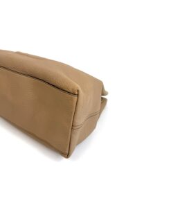 Gucci Pebbled Calfskin Medium Soho Chain Shoulder Bag Beige 15