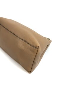 Gucci Pebbled Calfskin Medium Soho Chain Shoulder Bag Beige 12