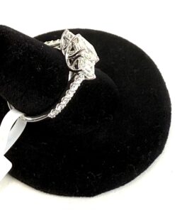 2 Carat 3 Stone Emerald Cut Lab Diamond Engagement Ring in 14K White Gold 5