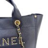 Chanel Small Caviar Deauville Tote Navy Gold Hardware 25