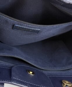 Chanel Small Caviar Deauville Tote Navy Gold Hardware 26