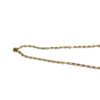 Gold chain strap laid out to full length