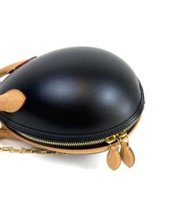 LOUIS VUITTON Monogram Canvas And Calfskin Leather Egg Bag Rare! 10