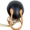 Black calfskin side with the vachetta top handle