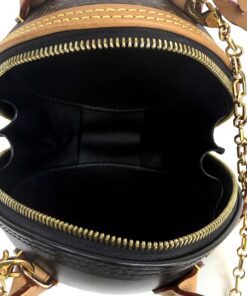 LOUIS VUITTON Monogram Canvas And Calfskin Leather Egg Bag Rare! 7