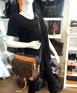 LOUIS VUITTON  x NIGO Giant Damier Ebene Monogram Nil Messenger Bag 4