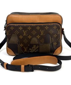 LOUIS VUITTON  x NIGO Giant Damier Ebene Monogram Nil Messenger Bag 12