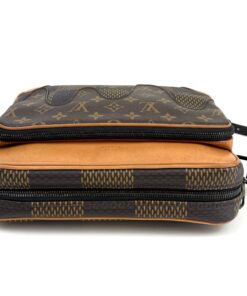 LOUIS VUITTON  x NIGO Giant Damier Ebene Monogram Nil Messenger Bag 20