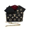Louis Vuitton Empreinte Monogram Giant Felicie Pochette Black Beige 24