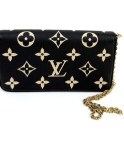Louis Vuitton Empreinte Monogram Giant Felicie Pochette Black Beige 6