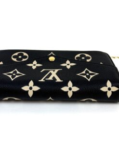 Louis Vuitton Empreinte Monogram Giant Felicie Pochette Black Beige 16