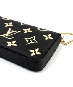 Louis Vuitton Empreinte Monogram Giant Felicie Pochette Black Beige 14