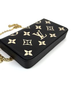 Louis Vuitton Empreinte Monogram Giant Felicie Pochette Black Beige 11