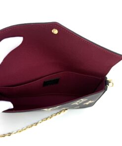 Louis Vuitton Empreinte Monogram Giant Felicie Pochette Black Beige 23