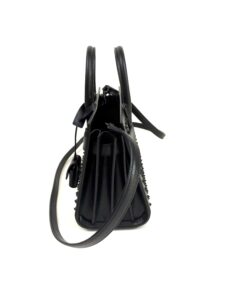 YSLCalfskin Black Studded Nano Sac De Jour Black 18