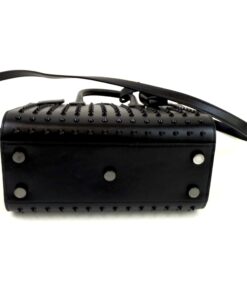 YSLCalfskin Black Studded Nano Sac De Jour Black 14