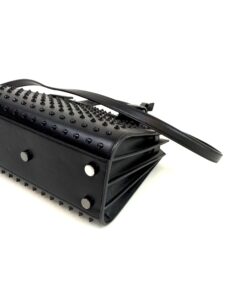 YSLCalfskin Black Studded Nano Sac De Jour Black 13