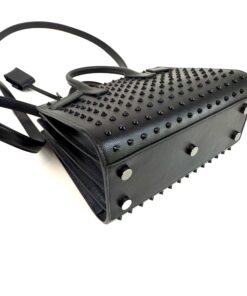 YSLCalfskin Black Studded Nano Sac De Jour Black 10