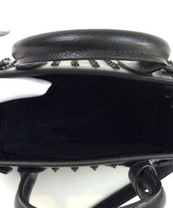 YSLCalfskin Black Studded Nano Sac De Jour Black 6