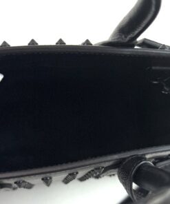 YSLCalfskin Black Studded Nano Sac De Jour Black 21