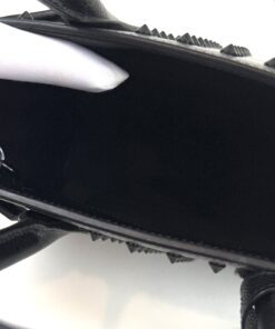 YSLCalfskin Black Studded Nano Sac De Jour Black 8