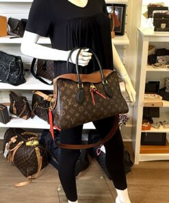 Louis Vuittton Monogram Tuileries Black and Tan Satchel or Shoulder bag 2