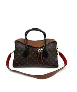 Louis Vuittton Monogram Tuileries Black and Tan Satchel or Shoulder bag 4