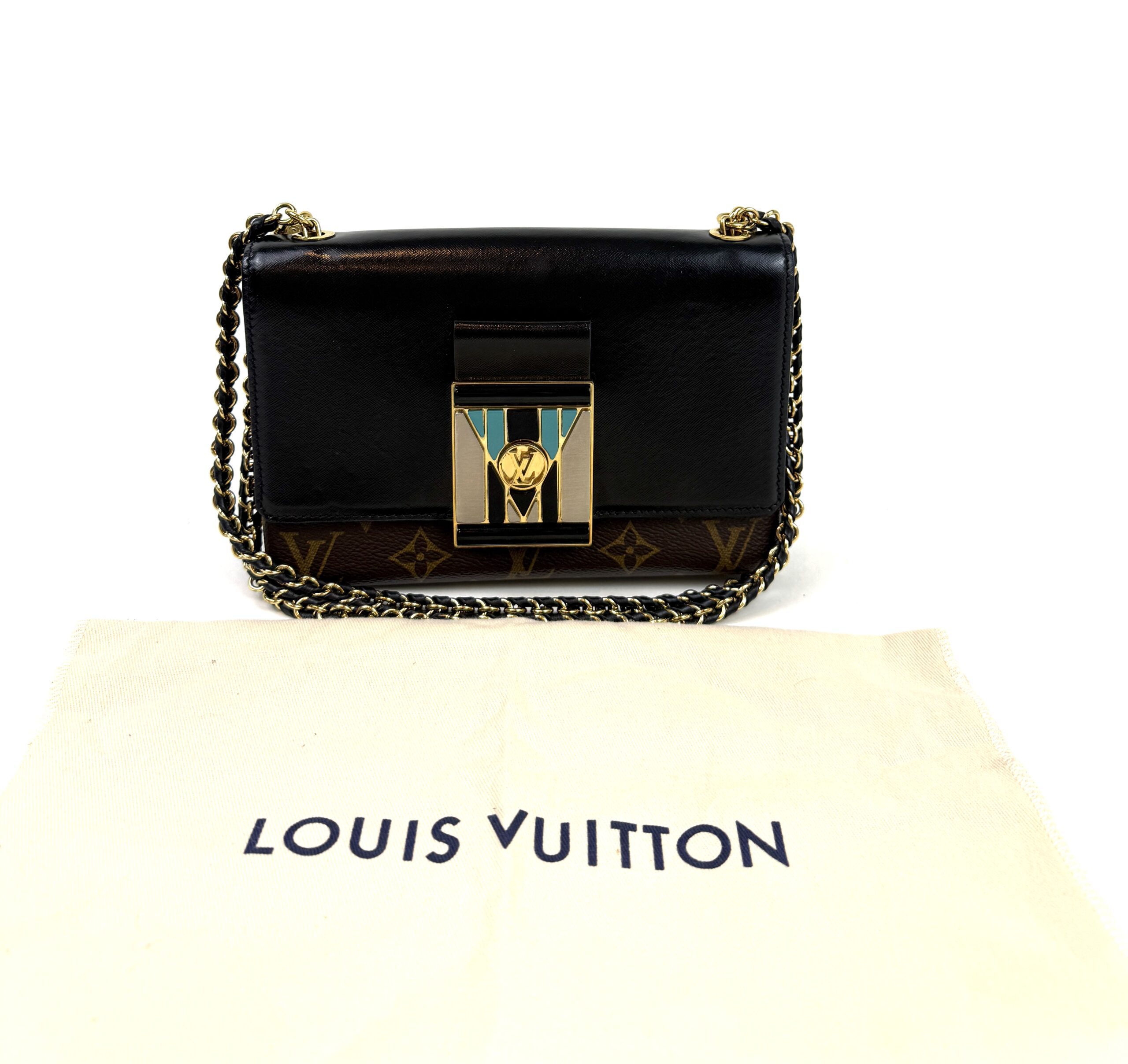 Louis Vuitton Pochette Thelma Monogram and Noir Shoulder Bag or Crossbody 3 Louis Vuitton Pochette Thelma Monogram and Noir Shoulder Bag or Crossbody 3