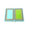 Both card backs side by side in turquoise and green