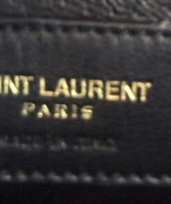 YSL ENVELOPE MEDIUM IN CHEVRON GRAIN DE POUDRE EMBOSSED LEATHER HOT PINK 11