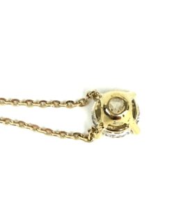 Brand New 14K Yellow Gold 16″-18″ Pendant Necklace with 1.5 Carat Lab Diamond 8
