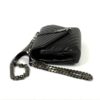 YSL Sheepskin Matelasse Chevron Monogram Medium College Bag Black Silver (Copy) 10