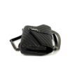 YSL Sheepskin Matelasse Chevron Monogram Medium College Bag Black Silver (Copy) 8