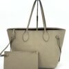 Louis Vuitton Neverfull MM Turtledove Empreinte with Pouch