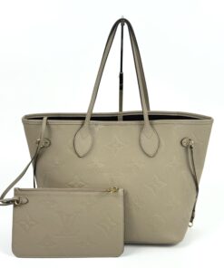 Louis Vuitton Neverfull MM Turtledove Empreinte with Pouch 17