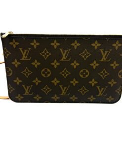 Louis Vuitton Monogram Beige Neverfull Pochette Wristlet 3