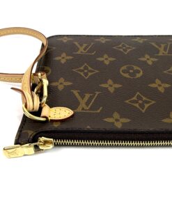 Louis Vuitton Monogram Beige Neverfull Pochette Wristlet 12
