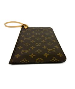 Louis Vuitton Monogram Beige Neverfull Pochette Wristlet 10