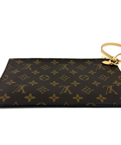 Louis Vuitton Monogram Beige Neverfull Pochette Wristlet 6