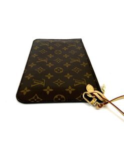 Louis Vuitton Monogram Beige Neverfull Pochette Wristlet 9