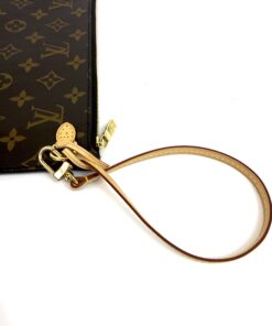 Louis Vuitton Monogram Beige Neverfull Pochette Wristlet 8