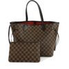 Louis Vuitton Neverfull MM Ebene with Cerise Red Interior and Pouch 5