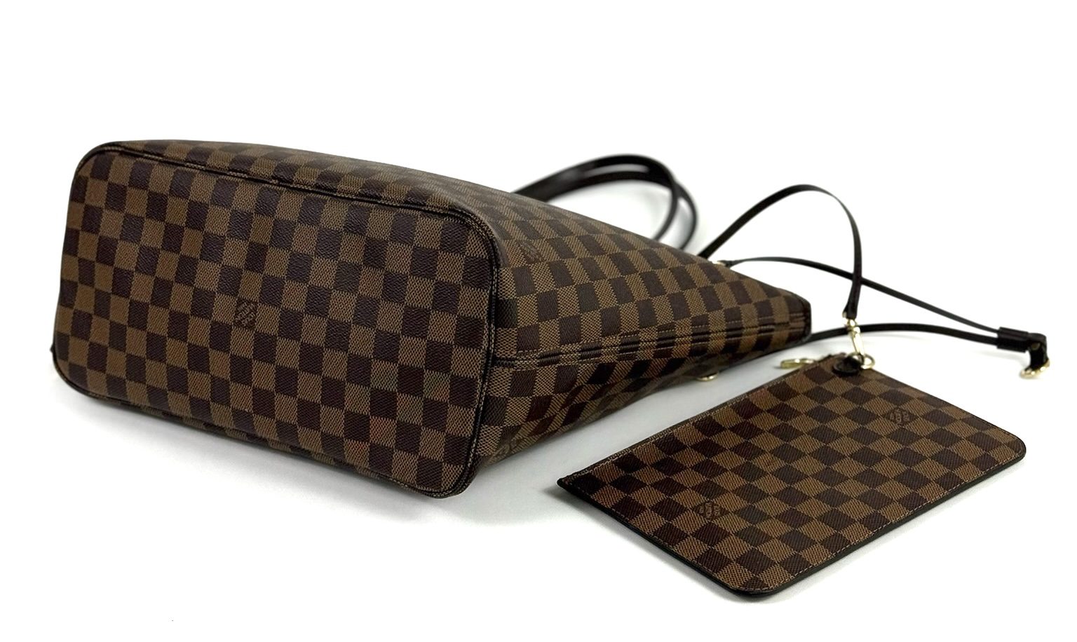 Louis Vuitton Neverfull MM Ebene with Cerise Red Interior and Pouch 14 Louis Vuitton Neverfull MM Ebene with Cerise Red Interior and Pouch 14